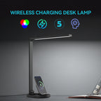 Nerius RydenX — Desk Lamp with Adjustable Brightness & Wireless Charging