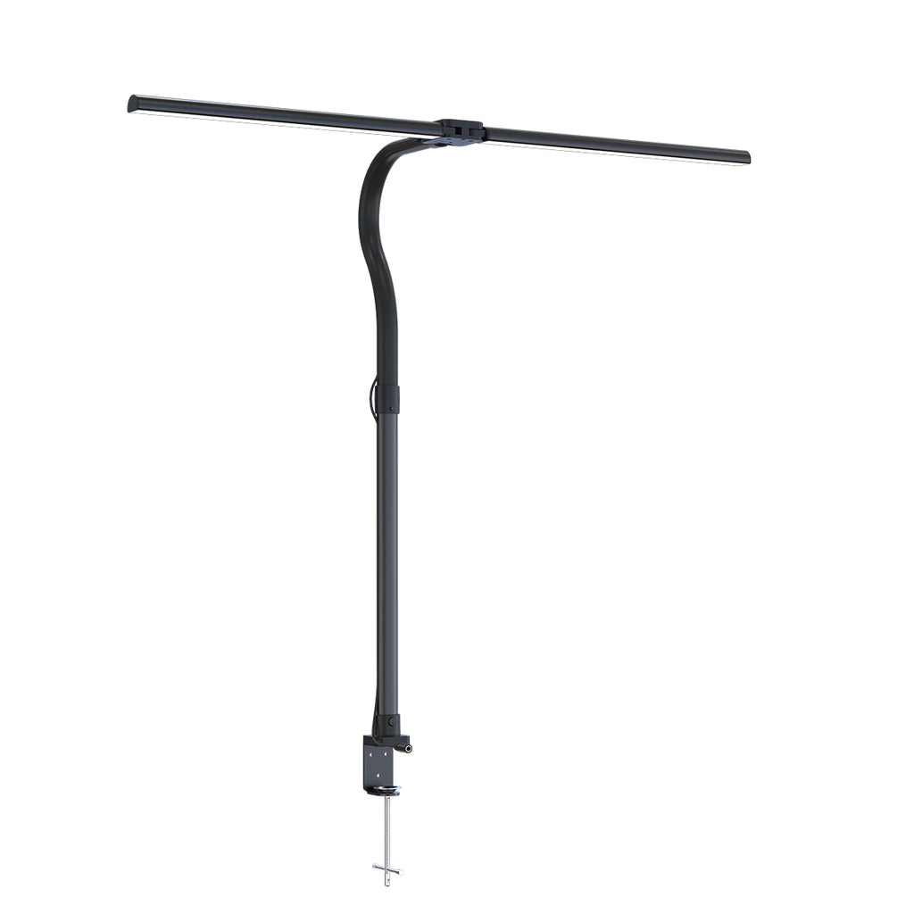 Nerius Axis Base standard desk lamp, black, LED, adjustable arm, office and home workspace lighting