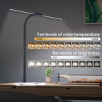 Nerius Axis Duo Lite — Compact Clamp Desk Lamp with Remote