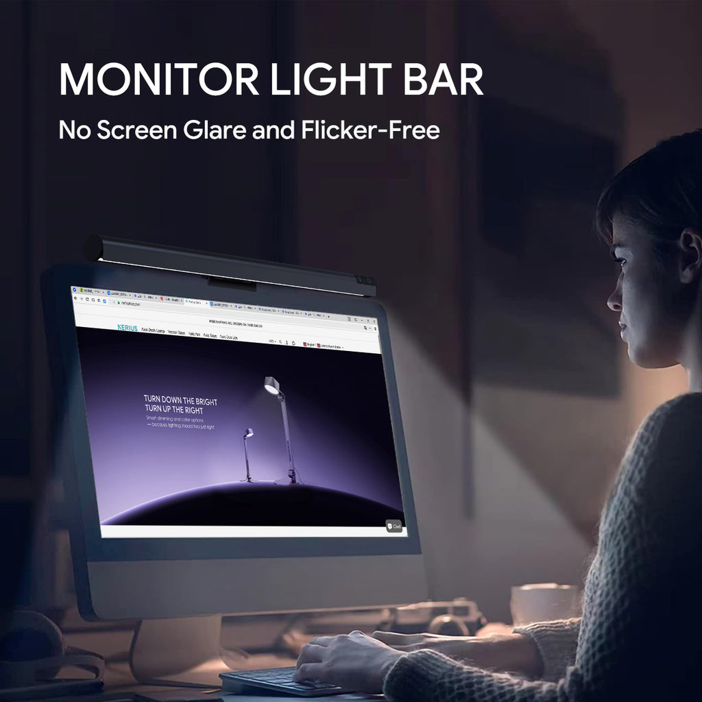Nerius Halo Arc — Adjustable Monitor Light