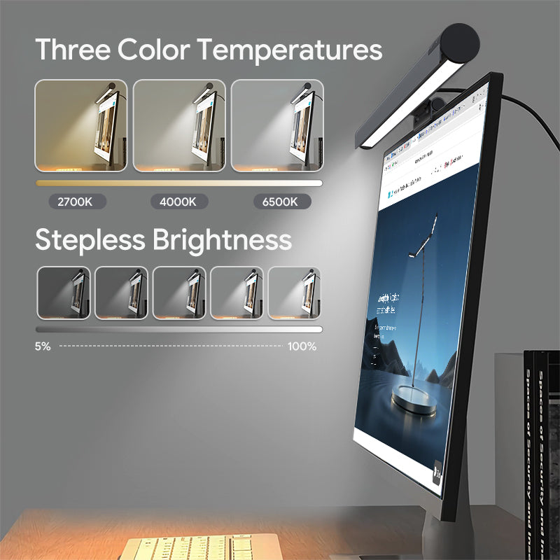 Nerius Halo Arc — Adjustable Monitor Light